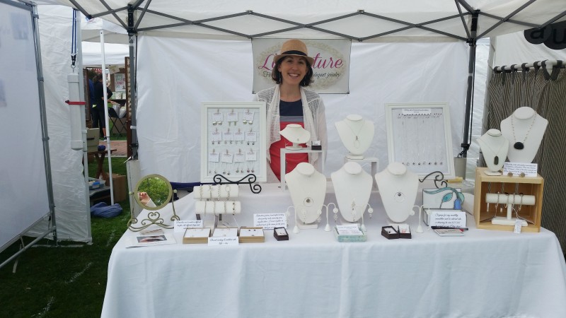 Bev Feldman of Linkouture at Andover Crafts at the Park