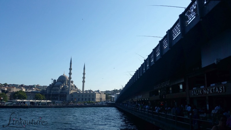 Istanbul along Bosphorus with Mosque in background