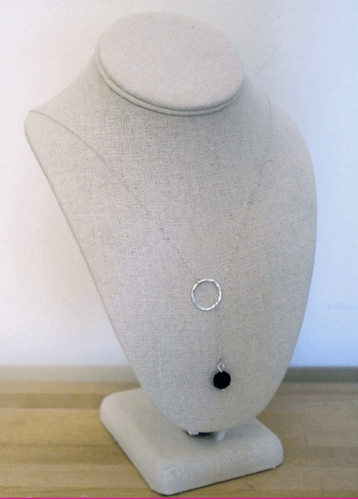 handmade chain lariat necklace